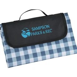 Gingham Fold Up Picnic Blanket