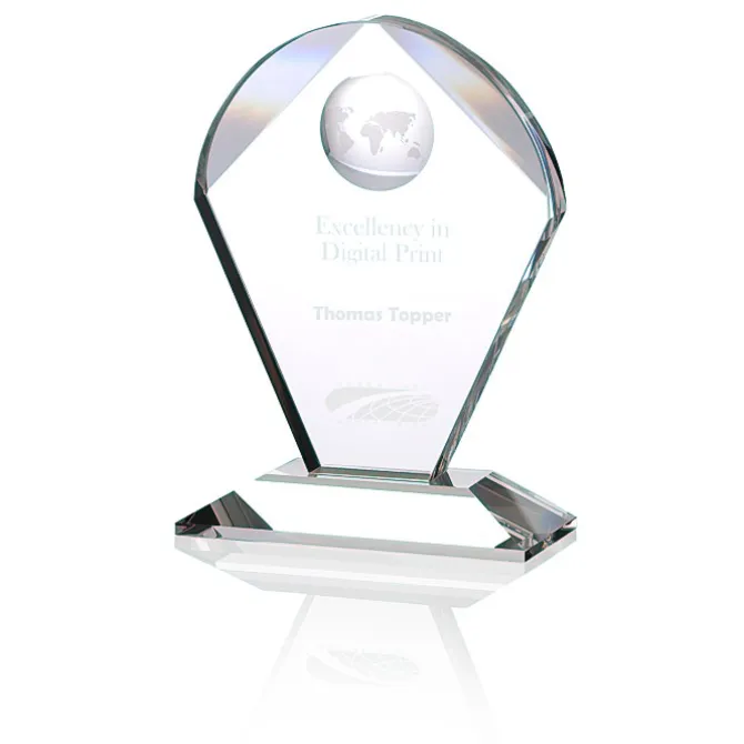 Global Excellence Crystal Award - 6 inches