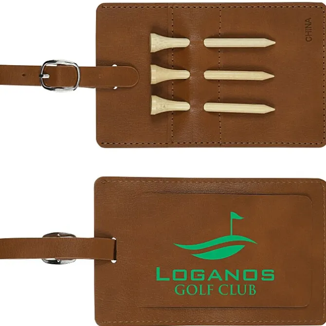 Golf Bag Tag & Tee Set