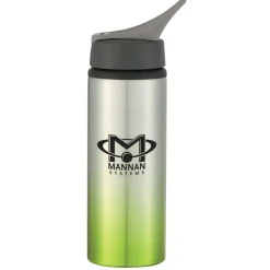 Gradient Color Aluminum Sport Bottle with Straw Lid - 24 oz - 24 hr