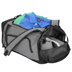 Graphite Convertible Duffel Backpack - Embroidered