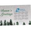Greeting Card with Magnetic Calendar - Snowfall