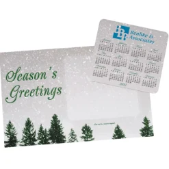 Greeting Card with Magnetic Calendar - Snowfall