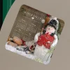 Greeting Card with Magnetic Calendar - Snowman