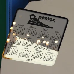 Greeting Card with Magnetic Calendar - Champagne