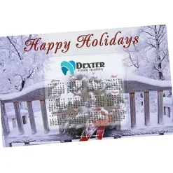 Greeting Card with Magnetic Calendar - Winter