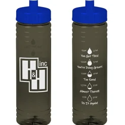 Halcyon Water Bottle with Droplet Graphics - 24 oz