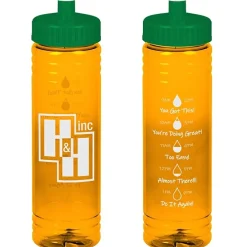 Halcyon Water Bottle with Droplet Graphics - 24 oz