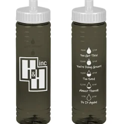 Halcyon Water Bottle with Droplet Graphics - 24 oz