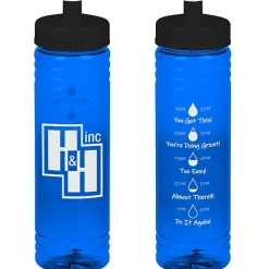 Halcyon Water Bottle with Droplet Graphics - 24 oz