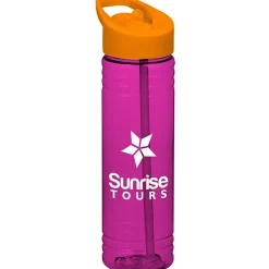 Halcyon Water Bottle with Flip Straw Lid - 24 oz