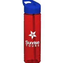 Halcyon Water Bottle with Flip Straw Lid - 24 oz