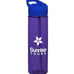 Halcyon Water Bottle with Flip Straw Lid - 24 oz