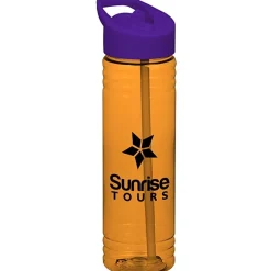Halcyon Water Bottle with Flip Straw Lid - 24 oz