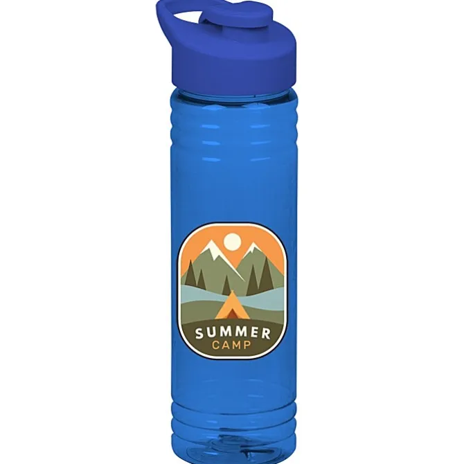 Halcyon Water Bottle with Flip Carry Lid - 24 oz - Full Color
