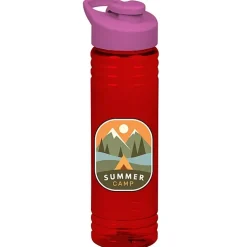 Halcyon Water Bottle with Flip Carry Lid - 24 oz - Full Color