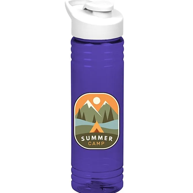 Halcyon Water Bottle with Flip Carry Lid - 24 oz - Full Color