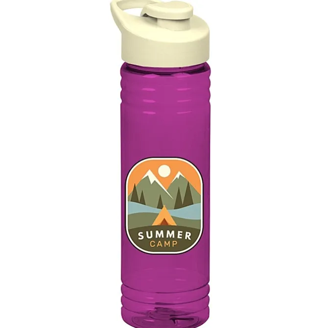 Halcyon Water Bottle with Flip Carry Lid - 24 oz - Full Color
