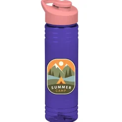Halcyon Water Bottle with Flip Carry Lid - 24 oz - Full Color