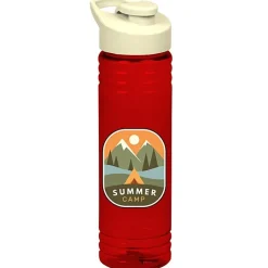 Halcyon Water Bottle with Flip Carry Lid - 24 oz - Full Color
