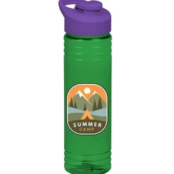 Halcyon Water Bottle with Flip Carry Lid - 24 oz - Full Color