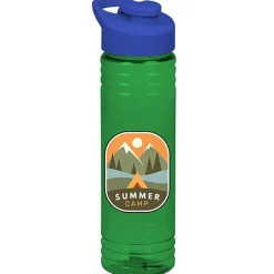 Halcyon Water Bottle with Flip Carry Lid - 24 oz - Full Color