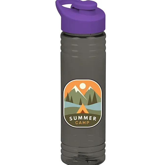 Halcyon Water Bottle with Flip Carry Lid - 24 oz - Full Color