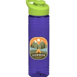 Halcyon Water Bottle with Flip Carry Lid - 24 oz - Full Color