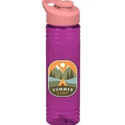 Halcyon Water Bottle with Flip Carry Lid - 24 oz - Full Color