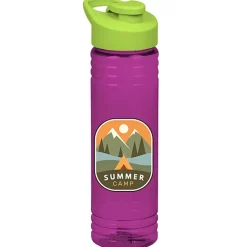 Halcyon Water Bottle with Flip Carry Lid - 24 oz - Full Color