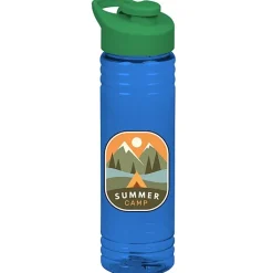 Halcyon Water Bottle with Flip Carry Lid - 24 oz - Full Color