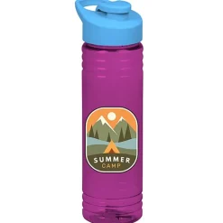 Halcyon Water Bottle with Flip Carry Lid - 24 oz - Full Color