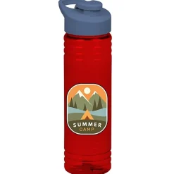 Halcyon Water Bottle with Flip Carry Lid - 24 oz - Full Color
