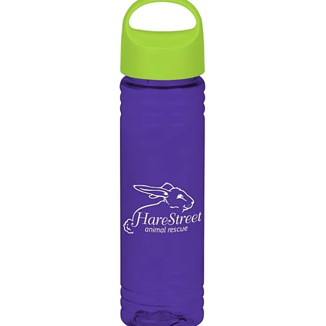 Halcyon Water Bottle with Oval Crest Lid - 24 oz