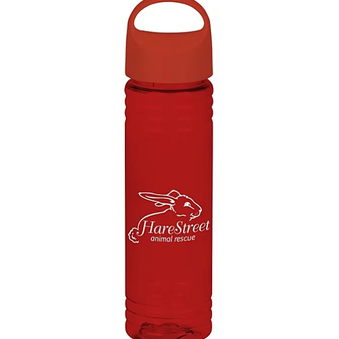 Halcyon Water Bottle with Oval Crest Lid - 24 oz