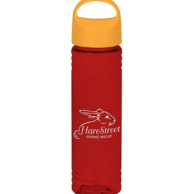 Halcyon Water Bottle with Oval Crest Lid - 24 oz