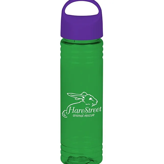 Halcyon Water Bottle with Oval Crest Lid - 24 oz