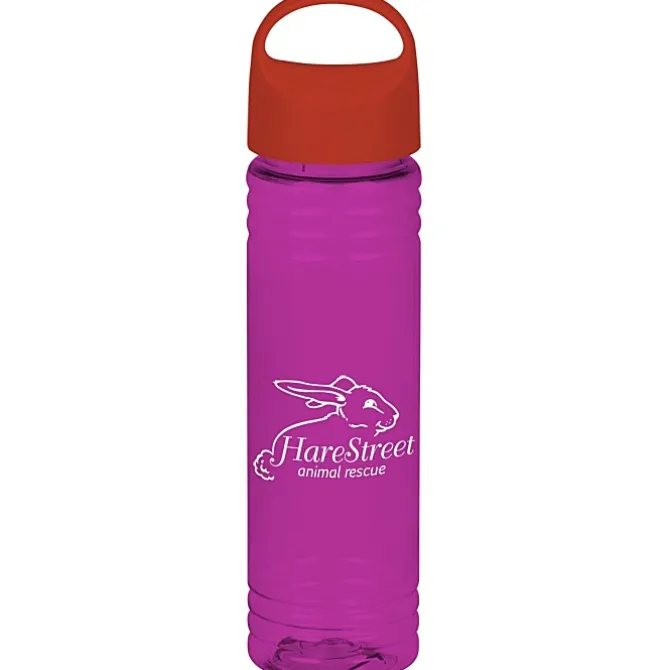 Halcyon Water Bottle with Oval Crest Lid - 24 oz