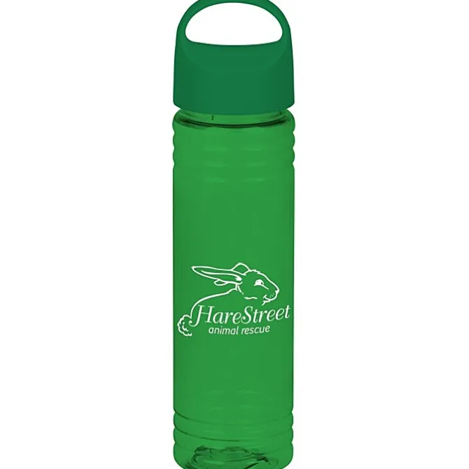 Halcyon Water Bottle with Oval Crest Lid - 24 oz