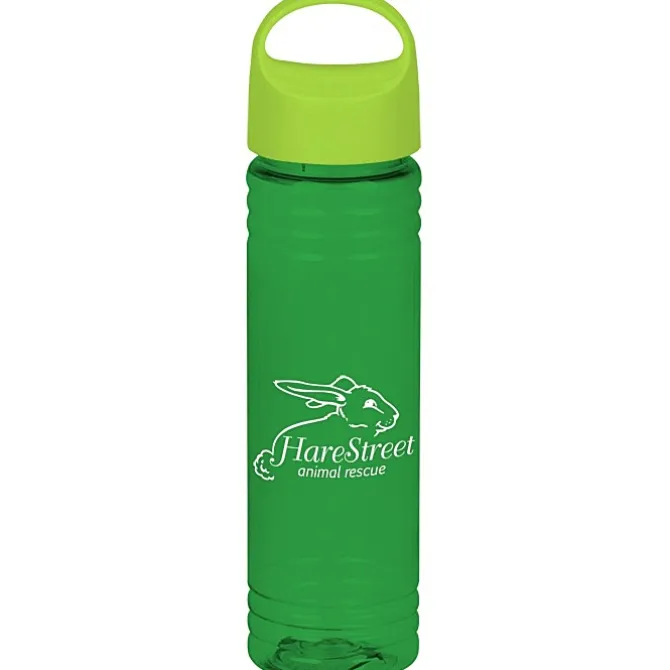 Halcyon Water Bottle with Oval Crest Lid - 24 oz