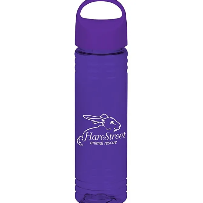 Halcyon Water Bottle with Oval Crest Lid - 24 oz