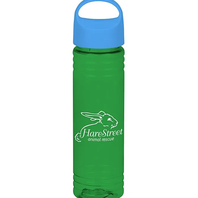 Halcyon Water Bottle with Oval Crest Lid - 24 oz