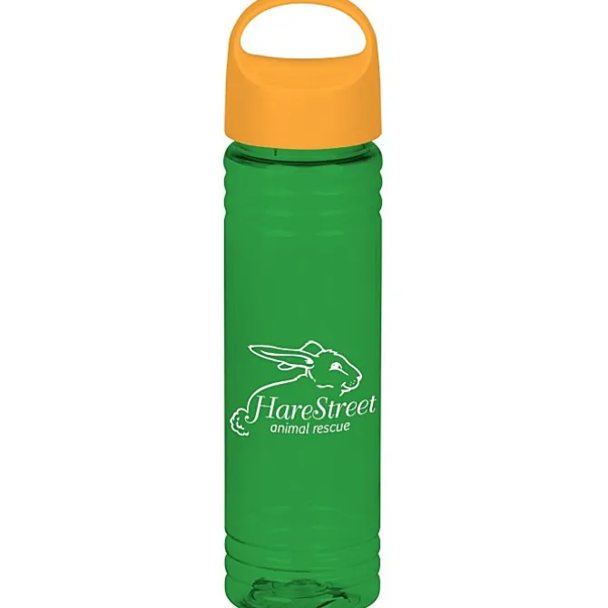 Halcyon Water Bottle with Oval Crest Lid - 24 oz
