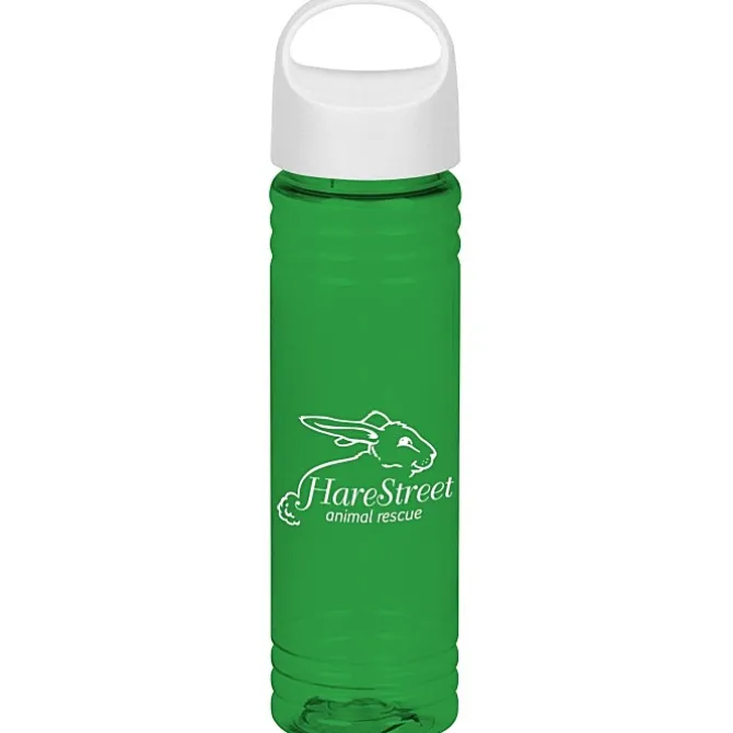 Halcyon Water Bottle with Oval Crest Lid - 24 oz