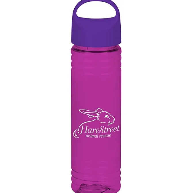Halcyon Water Bottle with Oval Crest Lid - 24 oz