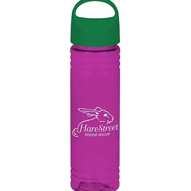 Halcyon Water Bottle with Oval Crest Lid - 24 oz