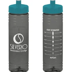 Halcyon Water Bottle with Stay Hydrated Graphics - 24 oz