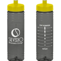 Halcyon Water Bottle with Stay Hydrated Graphics - 24 oz