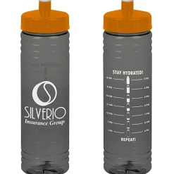 Halcyon Water Bottle with Stay Hydrated Graphics - 24 oz