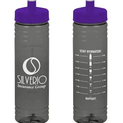 Halcyon Water Bottle with Stay Hydrated Graphics - 24 oz
